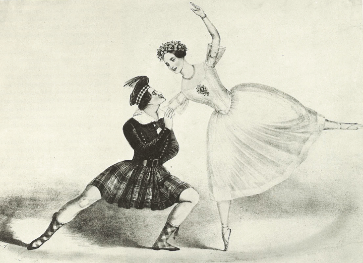 H. R. Robinson: Paul Taglioni und Amalie Taglioni in „La Sylphide“, New York 1839. In: Lillian Moore, „Images of the Dance“, The New York Public Library, New York 1965. 11 Taglioni