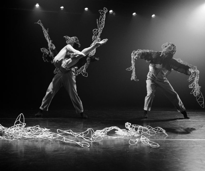"Der Bartgeier", Ch: Tura Gómez Coll, Tanz: Filip Löbl, Nimrod Poles, Núria Giménez Villarroya © Helmut J. Friedl 2 Shapes